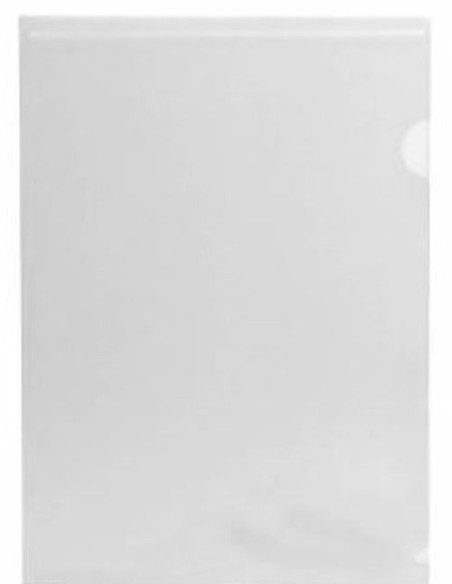 C 100 fundas dossier unero liso fº polipropileno transparente